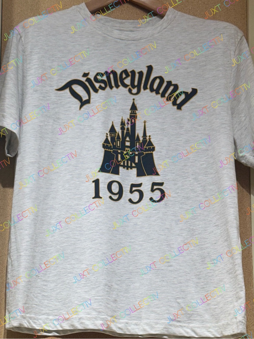 Disneyland Sleeping Beauty Castle 1955 Heather Gray Graphic Shirt